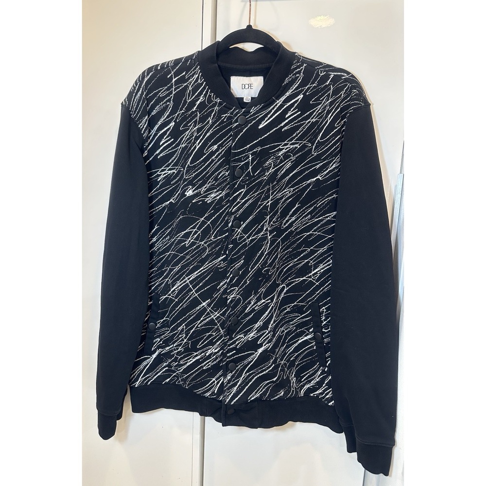 DOPE Men's Snap-button Bomber Jacket Streetwear Sz XL